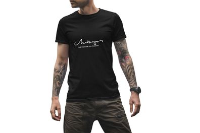 T-Shirt Herren mit Print Basic aus Baumwolle Kurzarm