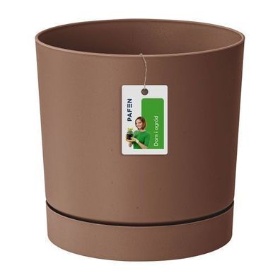 Blumentopf Blumenkübel mit Untersetzer Rund Terracotta 1,2 l
