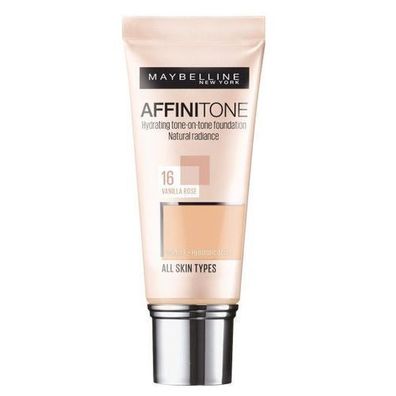 Maybelline Affinitone Feuchtigkeitsspendende Foundation 16 Vanilla Rose, 30 ml