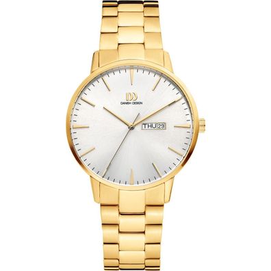 Danish Design Herrenuhr IQ91Q1267 (3310109) Akilia Day/Date Gold Link Edelstahl