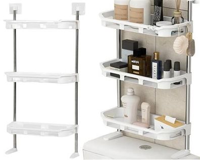 Badezimmerregal Toilettenregal Bad Regal WC Standregal Ablage Bad Regal 3 Ablage