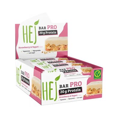 HEJ Natural HEJ Bar Pro (12x60g) Strawberry and Yogurt