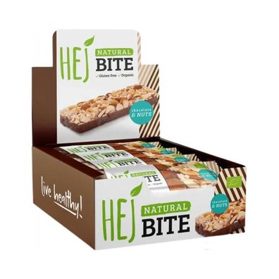 HEJ Natural HEJ Bite Organic (12x40g) Chocolate and Nuts