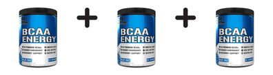3 x EVL Nutrition BCAA Energy (30 serv) Blue Raz