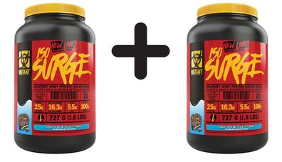2 x Mutant Iso Surge, Cookies & Cream - 727g