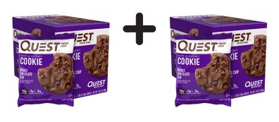 2 x Quest Nutrition Protein Cookie (12x59g) Double Chocolate Chip