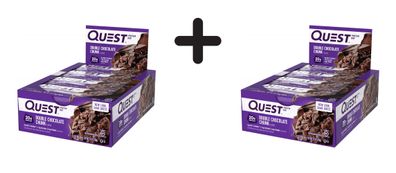 2 x Quest Nutrition Quest Bars (12x60g) Double Chocolate Chunk