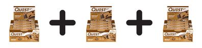 3 x Quest Nutrition Quest Bars Dipped (12x50g) Chocolate Chip Cookie Dough