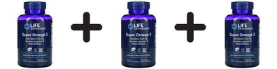 3 x Life Extension Super Omega-3 - 120 softgels
