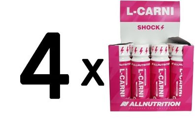 4 x Allnutrition L-Carni Shock - 12 x 80 ml