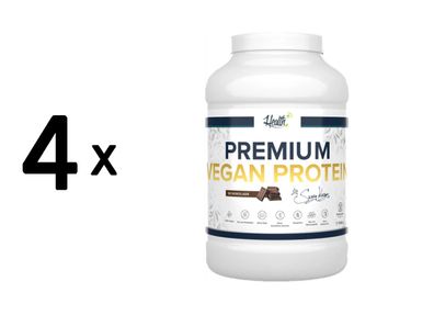 4 x Zec+ Health+ Premium Vegan Protein (1140g) Chocolate