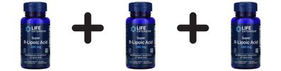 3 x Life Extension Super R-Lipoic Acid, 240mg - 60 vcaps