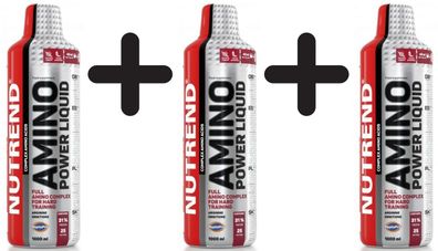 3 x Nutrend Amino Power Liquid - 1000 ml