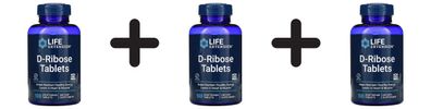 3 x Life Extension D-Ribose Tablets - 100 vegetarian tabs
