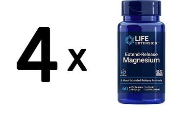 4 x Life Extension Extend-Release Magnesium - 60 vcaps
