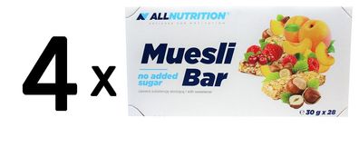4 x Allnutrition Muesli Bar, Apricot - 28 bars