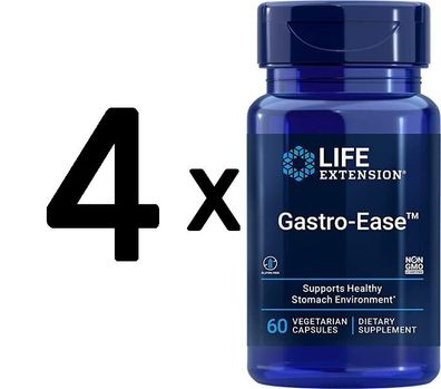 4 x Life Extension Gastro-Ease - 60 vcaps