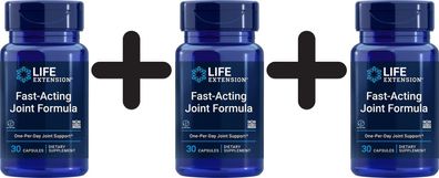 3 x Life Extension Fast-Acting Joint Formula - 30 caps