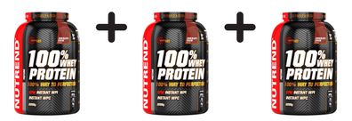 3 x Nutrend 100% Whey Protein, Chocolate Cocoa - 2250g