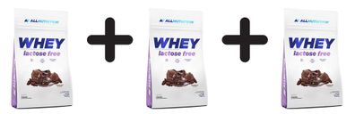 3 x Allnutrition Whey Lactose Free, Chocolate - 700g