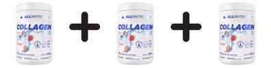 3 x Allnutrition Collagen Pro, Strawberry - 400g