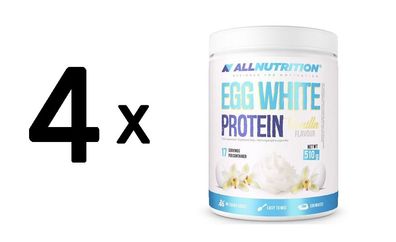 4 x Allnutrition Egg White Protein, Vanilla - 510g