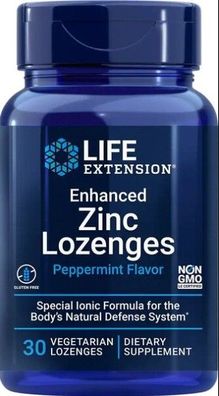 Enhanced Zinc Lozenges, Peppermint (EAN 737870196136) - 30 vegetarian lozenges