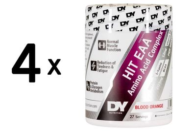 4 x Dorian Yates HIT EAA Amino Acid Complex, Blood Orange - 360g