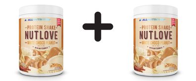 2 x Allnutrition Nutlove Protein Shake, White Choco Peanut - 630g