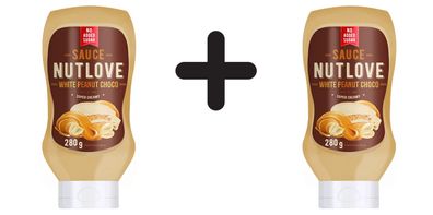 2 x Allnutrition Nutlove Sauce, White Peanut Choco - 280g