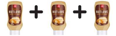 3 x Allnutrition Nutlove Sauce, White Peanut Choco - 280g