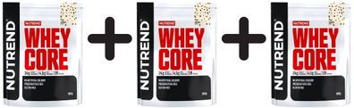 3 x Nutrend Whey Core, Cookies - 900g