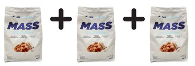 3 x Allnutrition Mass Acceleration, Caramel - 3000g