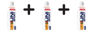 3 x Nutrend Unisport, Orange - 500 ml