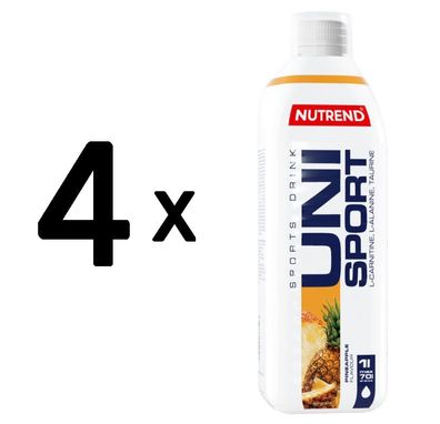 4 x Nutrend Unisport, Pineapple - 1000 ml
