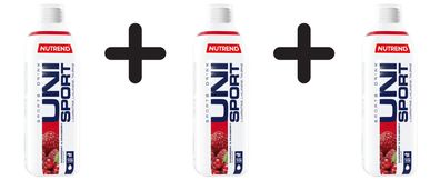 3 x Nutrend Unisport, Raspberry & Cranberry - 1000 ml