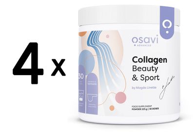 4 x Osavi Collagen Beauty & Sport, By Magda Linette - 225g