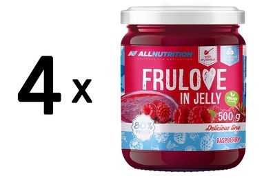 4 x Allnutrition Frulove In Jelly, Raspberry - 500g