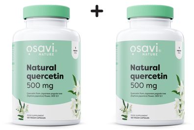2 x Osavi Natural Quercetin, 500mg - 120 vegan caps