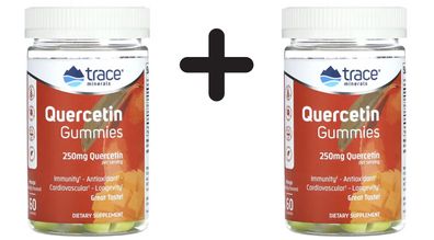 2 x Trace Minerals Quercetin Gummies, 250mg - 60 gummies
