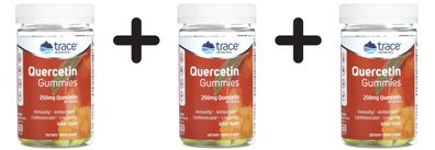 3 x Trace Minerals Quercetin Gummies, 250mg - 60 gummies