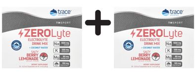 2 x Trace Minerals ZEROLyte, Salty Berry Lemonade - 30 packets