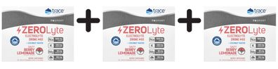 3 x Trace Minerals ZEROLyte, Salty Berry Lemonade - 30 packets