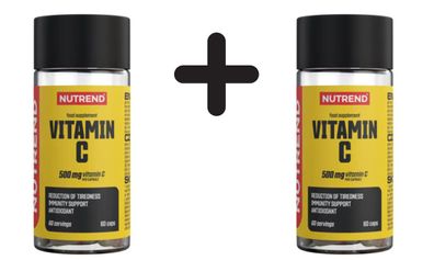 2 x Nutrend Vitamin C, 500mg - 60 caps