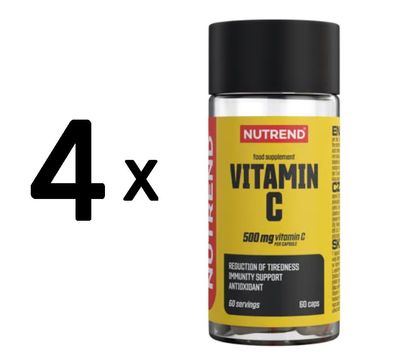4 x Nutrend Vitamin C, 500mg - 60 caps