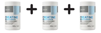 3 x OstroVit Creatine Monohydrate, Mango - 500g
