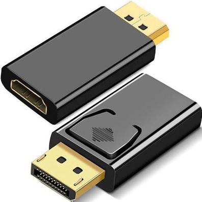 DisplayPort Konverter auf HDMI Adapterkabel Stecker 1080p Full HD 60Hz Retoo