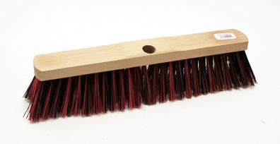 Terassenbesen - PVC Kunstborsten Mischung - Besen 40cm mit 1 Stielloch ohne Gewinde