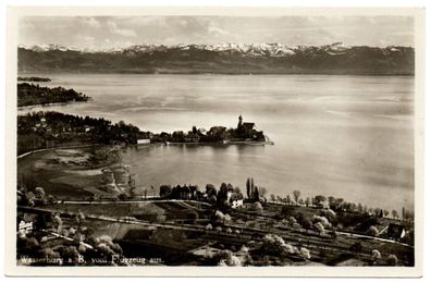 Alte AK Wasserburg am Bodensee von 1930 Bayern Germany Motiv Postkarte Vintage