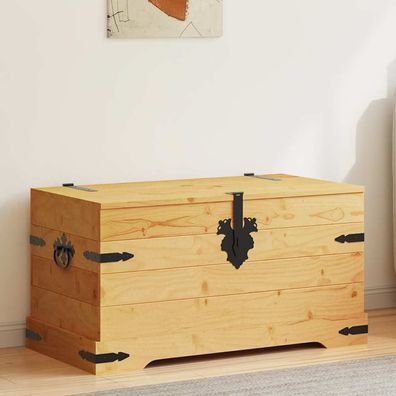 Truhe Mexiko-Stil | Holztruhe | Spielzeugkiste | Deckenbox | Schatztruhe | Holz